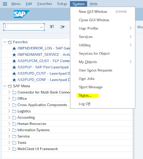 Check SAP Version from System Status window Step3